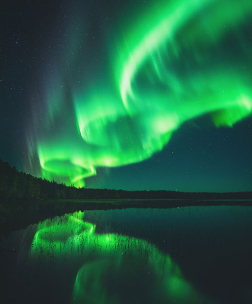 Solar Cycle 25 auroras photographed on Sept. 14, 2020, by Jani Ylinampa of Rovaniemi, Finland.