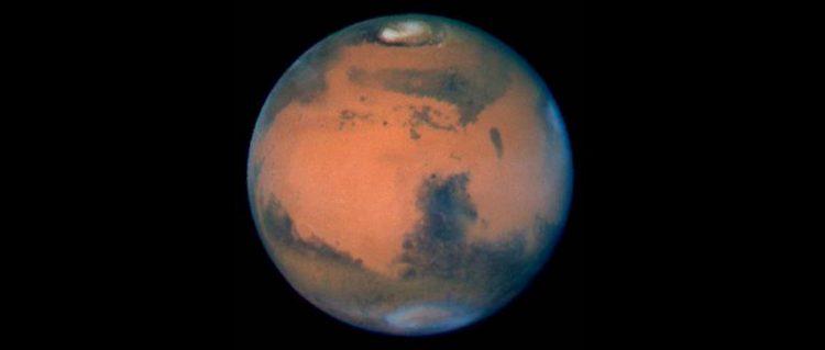Hubble Telescope's sharpest image of Mars taken on March 17, 1997.