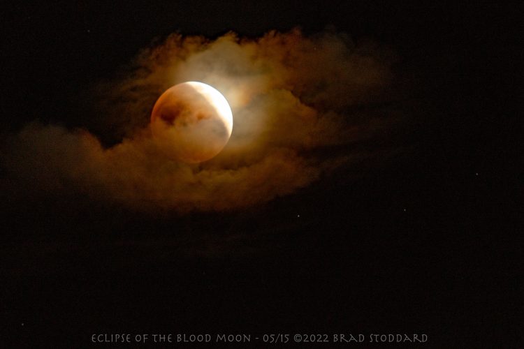 Eerie Beauty of Blood Moon Eclipse Unfolding Above Albuquerque, NM, May